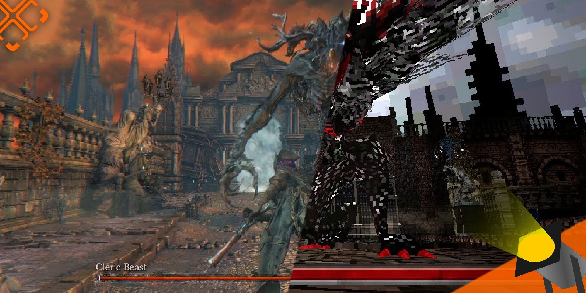 I'd play this Bloodborne PSone demake