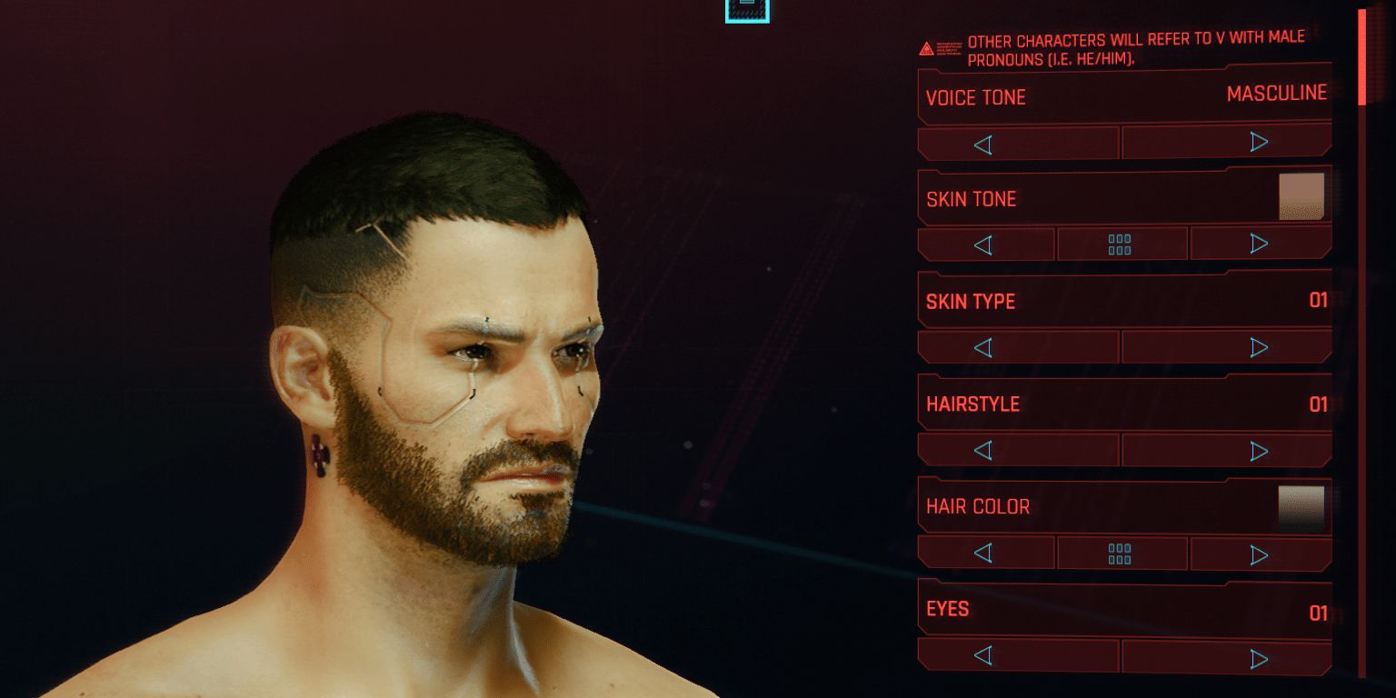 There has been a number of new features added to the Cyberpunk 2077 character creator