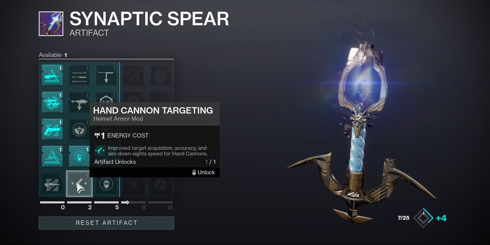 Destiny 2 Synaptic Spear Artifact Guide