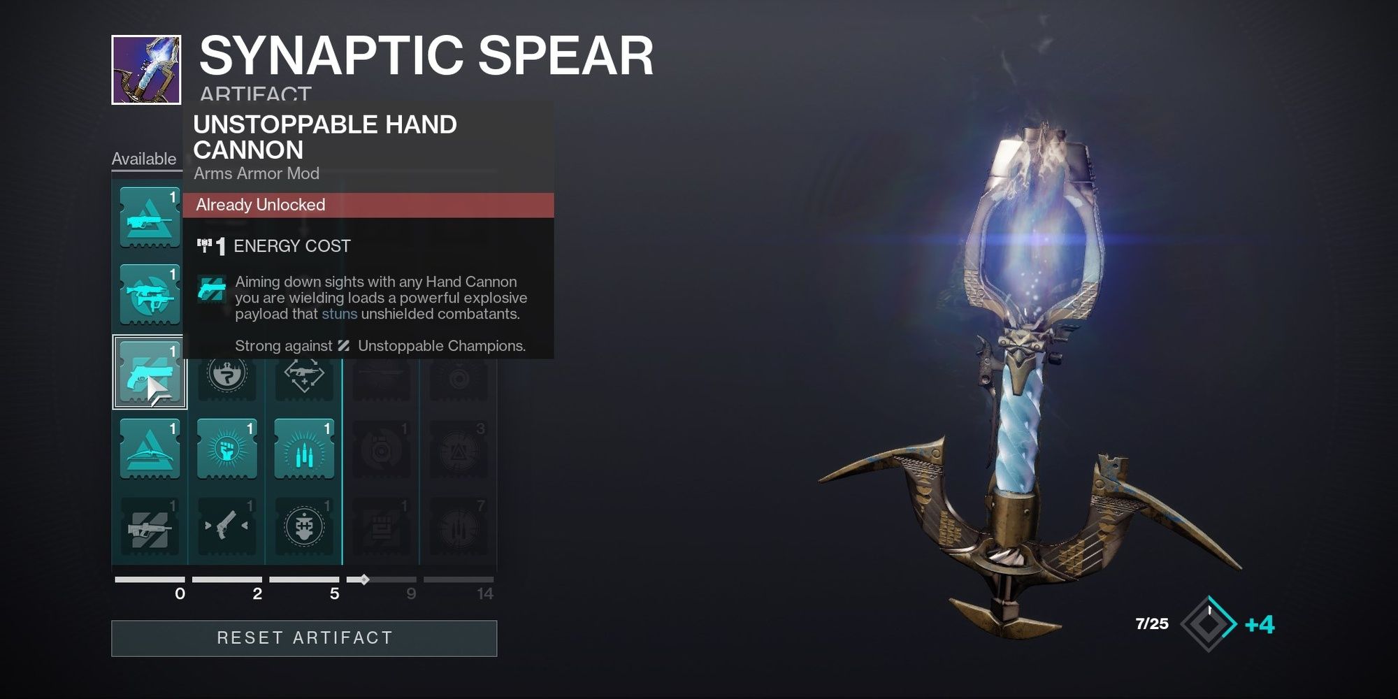 Destiny 2 Synaptic Spear Artifact Guide