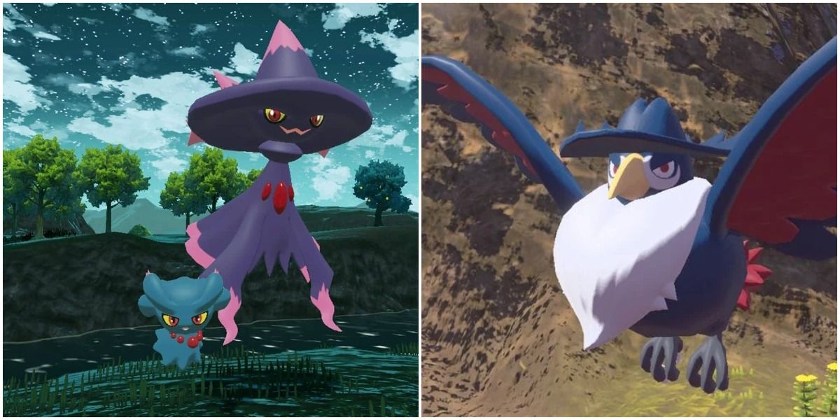 pokemon legends arceus mismagius and honchkrow evolved using Dusk Stone