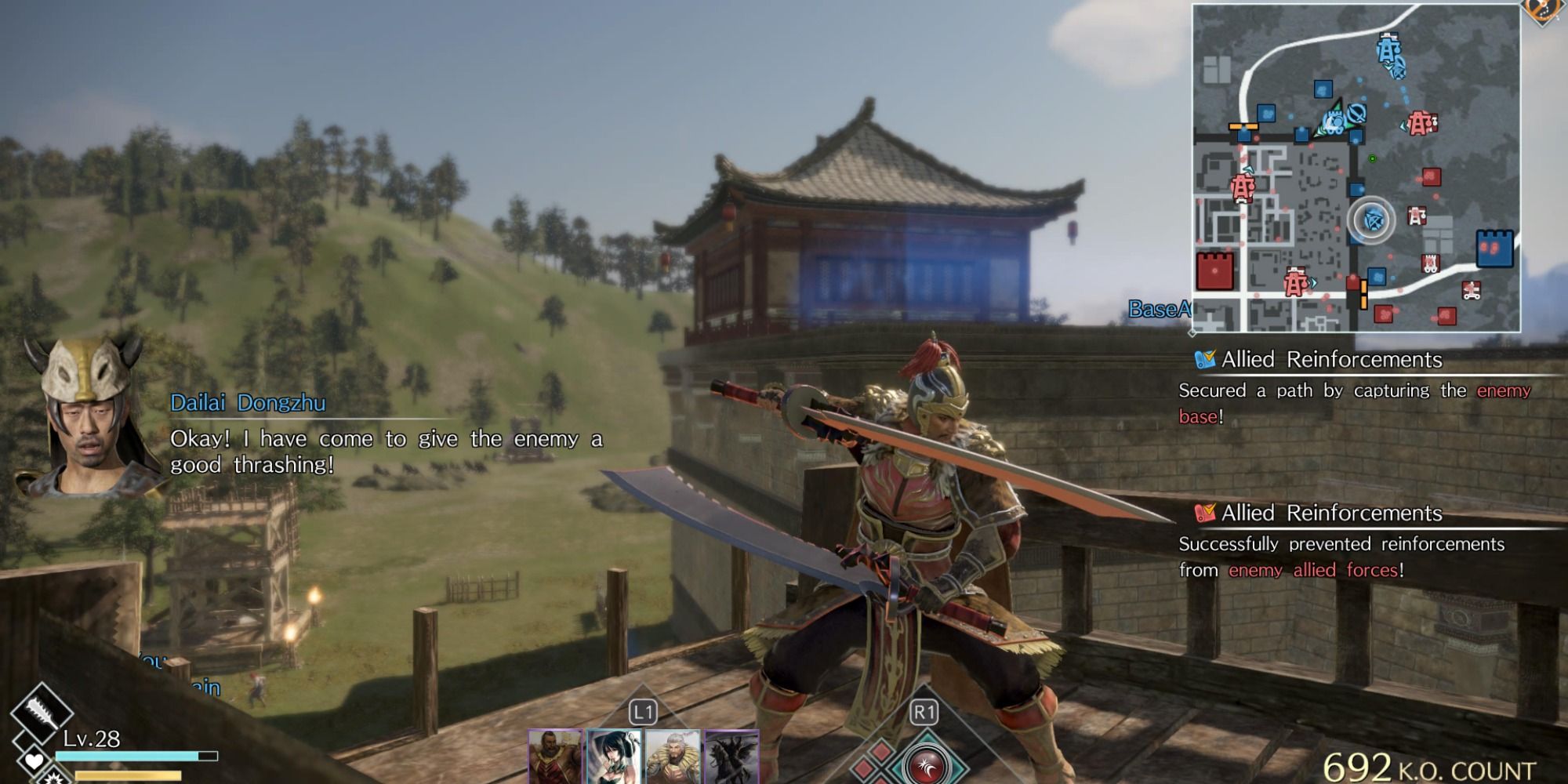 Dynasty Warriors 9 Empires Sun Jian Battle Wall