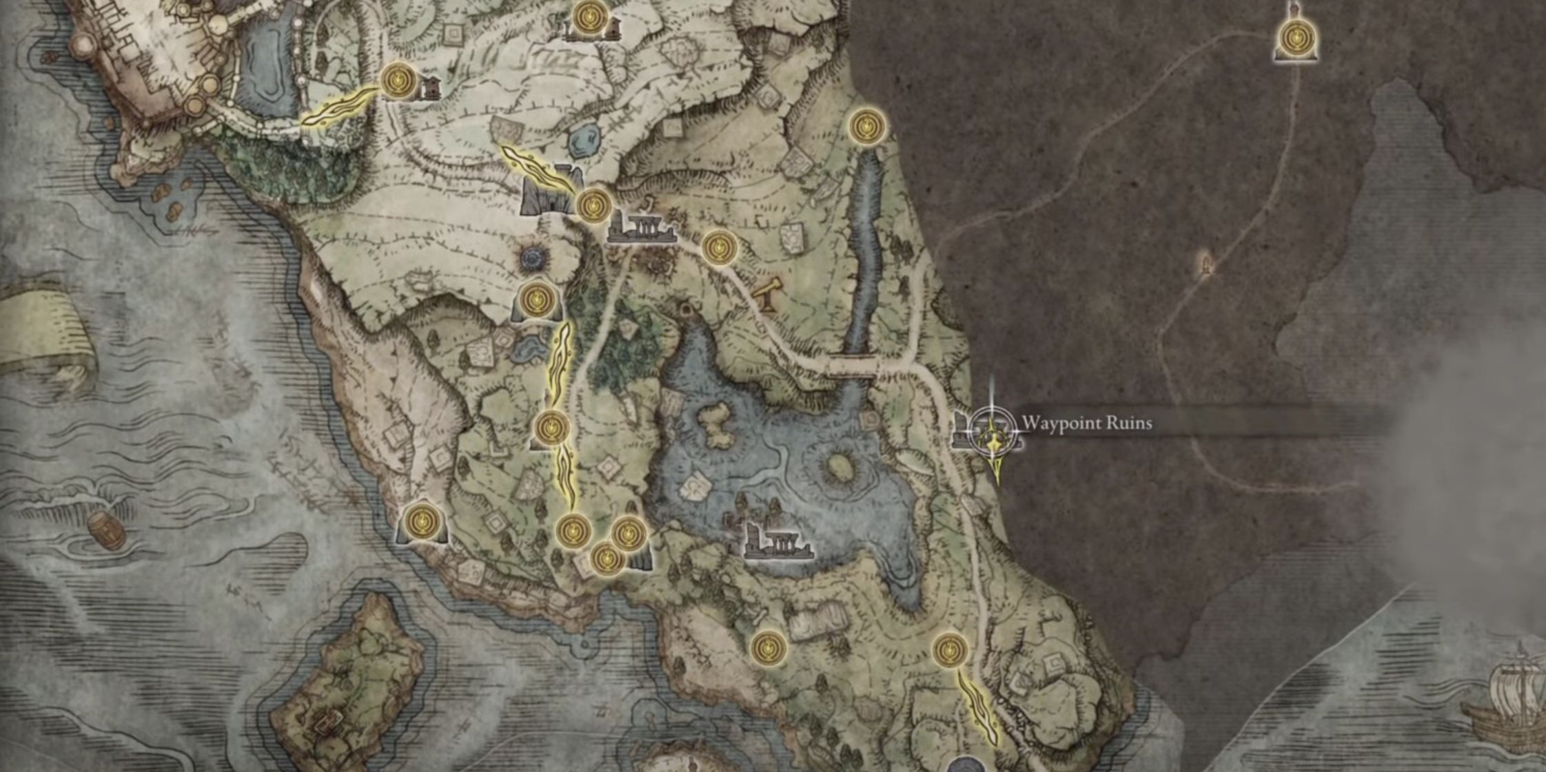 Elden Ring's Limgrave Map can be expanded by discovering fragments