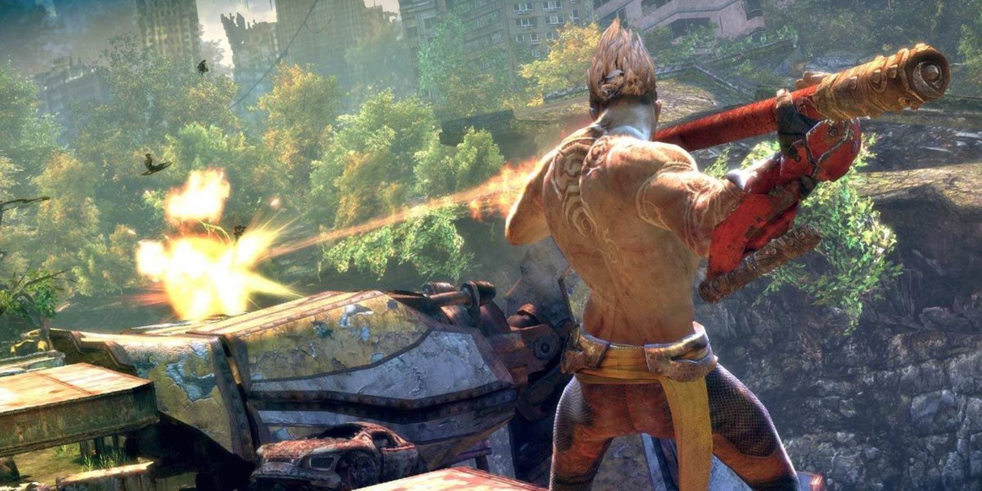 Enslaved Odyssey to the West Screenshot Of Monkey In Combat