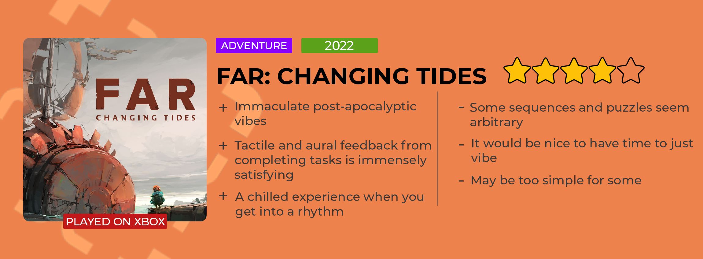 FAR Changing Tides Review - Slow And Satisfying Adventure 4