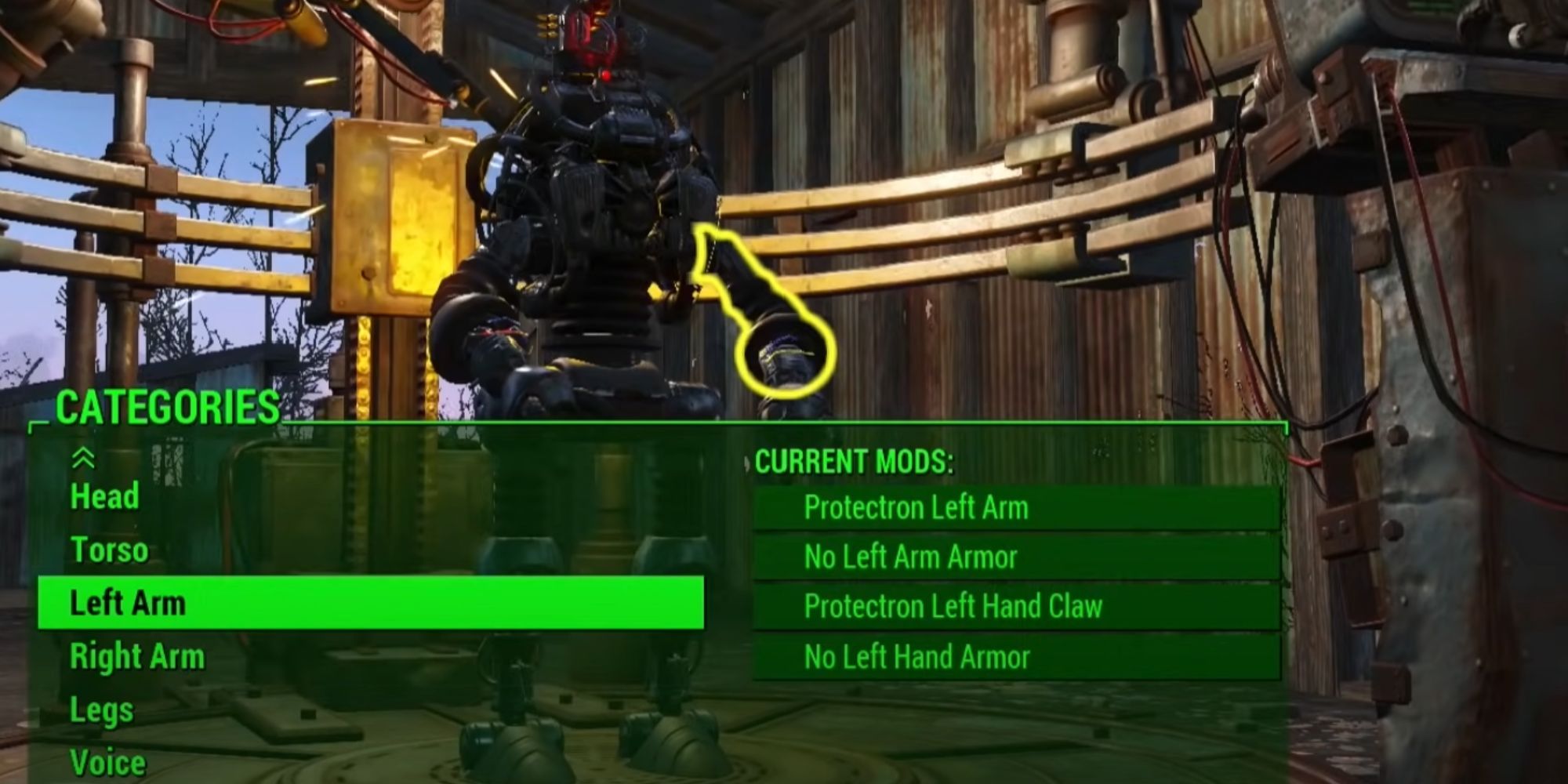 Fallout 4 Automatron Crafting A Robot At The Robot Workbench