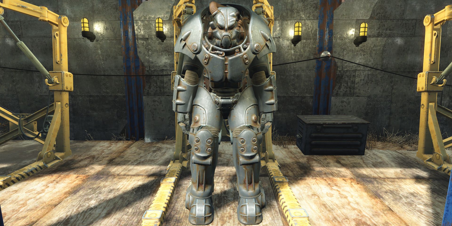 A Power Armor suit in Fallout 4