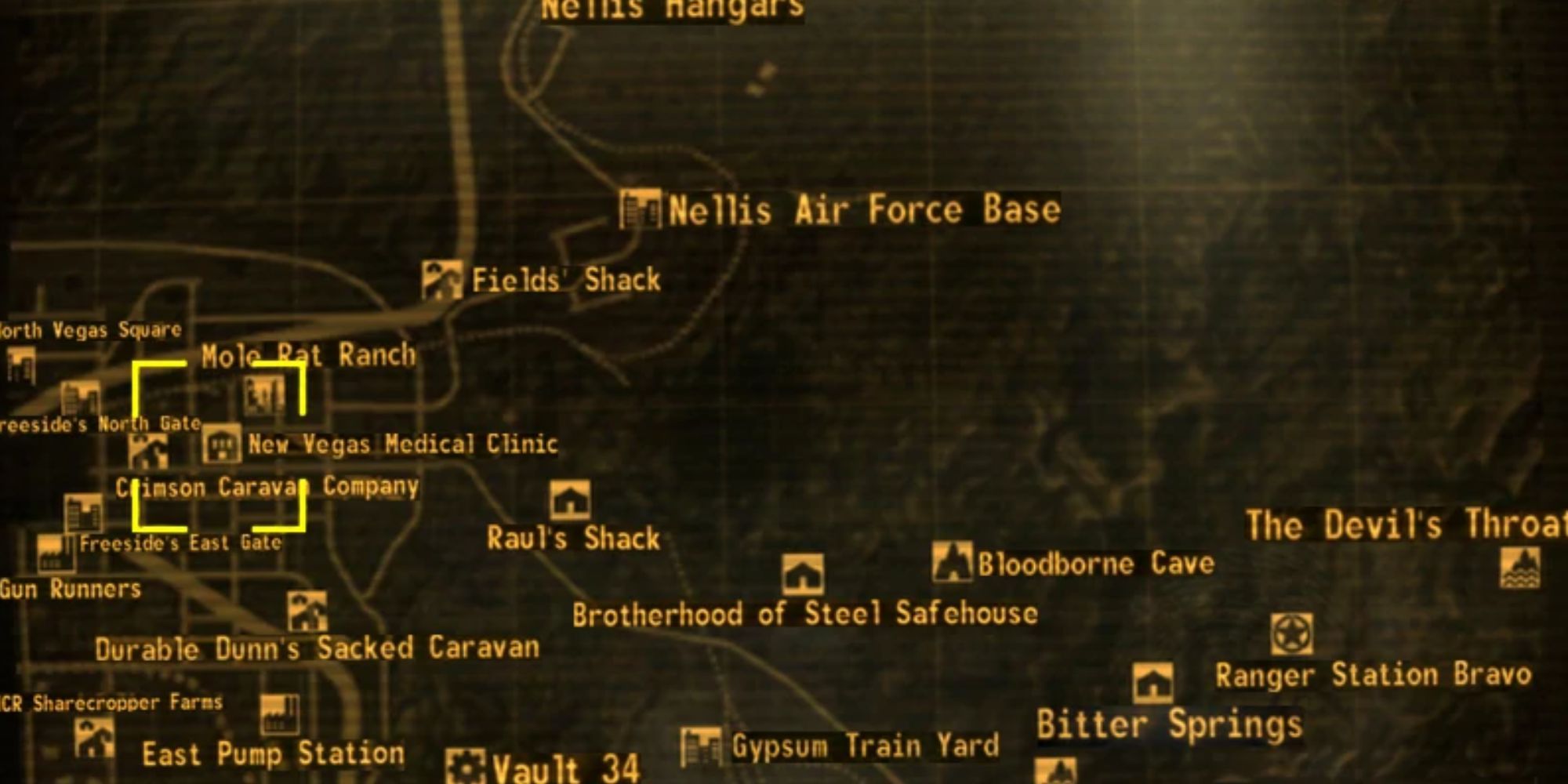 Fallout New Vegas Medical Clinic On The Map