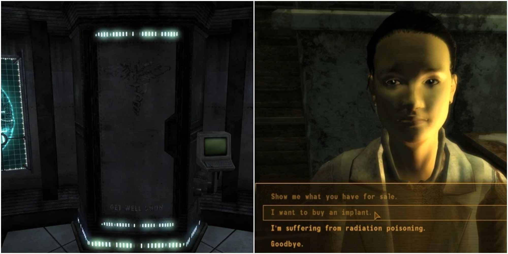 Fallout New Vegas Player Buying An Implant And An Auto-Doc