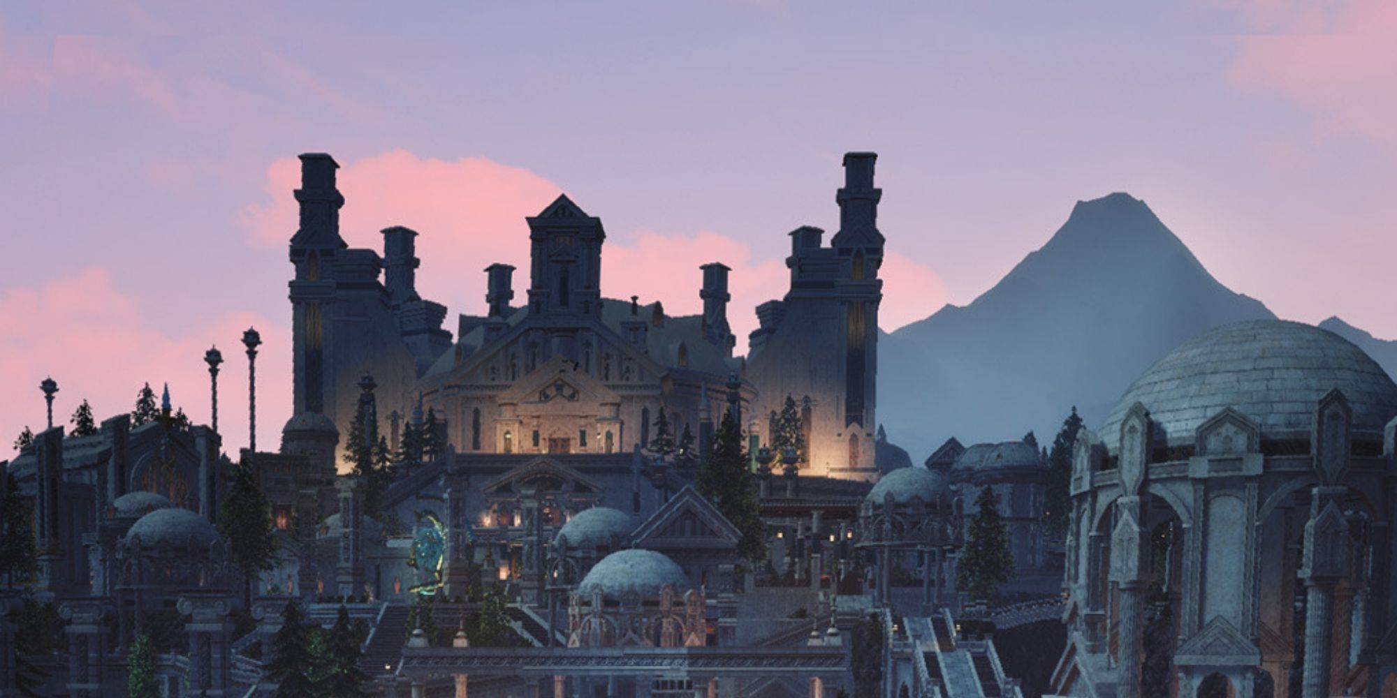Final Fantasy 14 Screenshot of Old Sharlayan From Outside