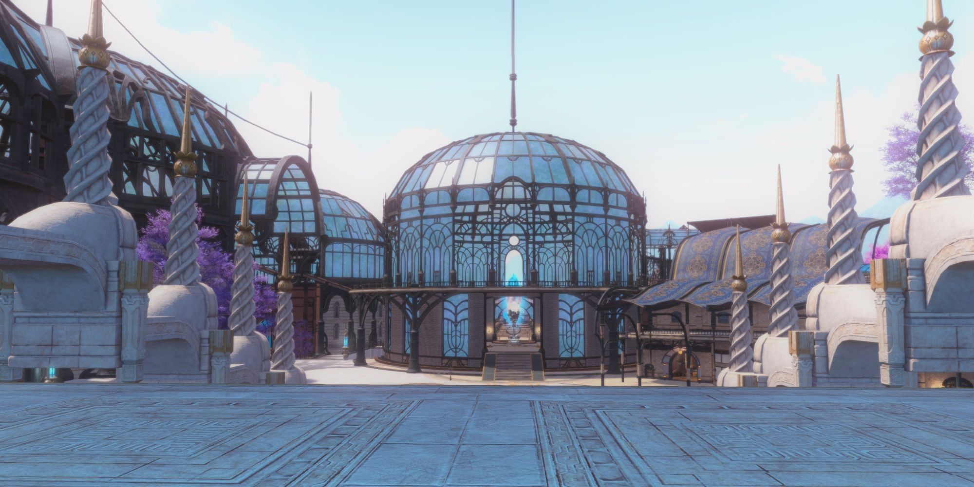 Final Fantasy 14 Screenshot of the Crystarium From Outside
