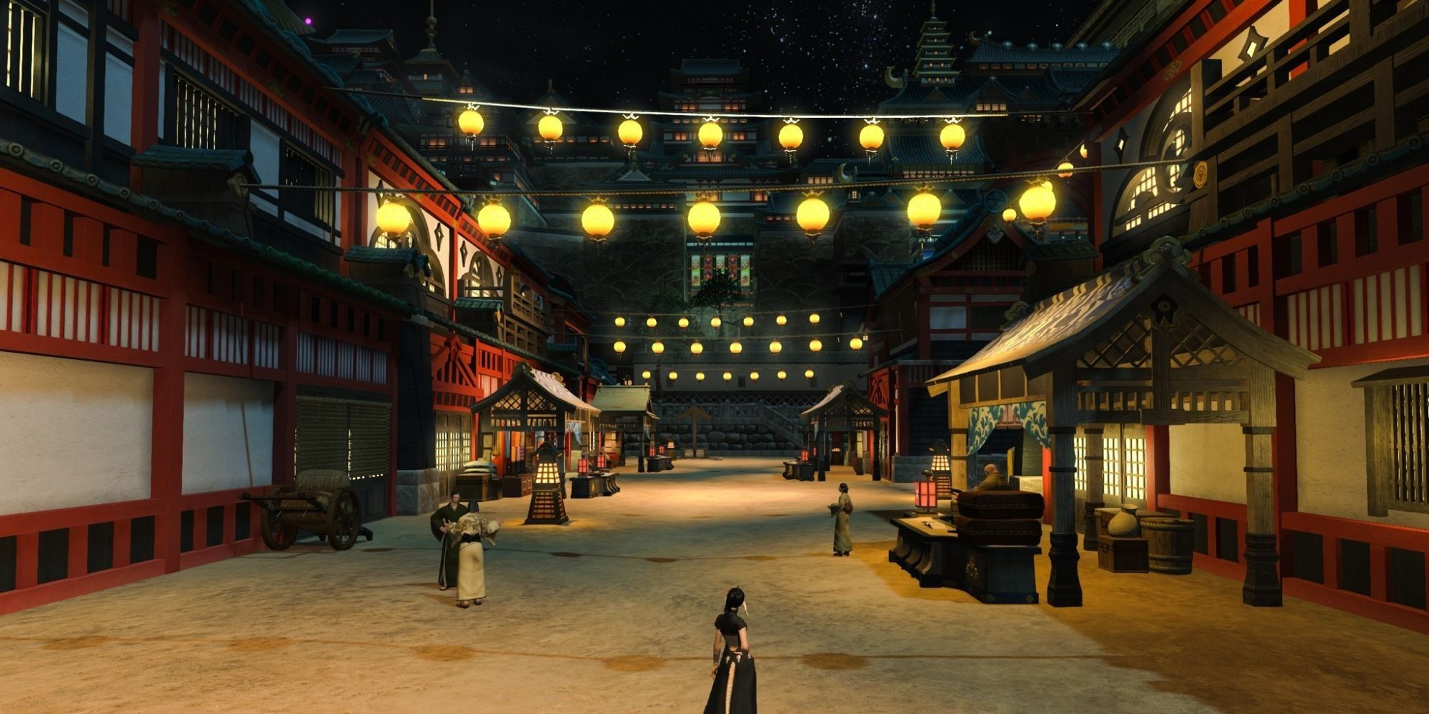 Final Fantasy 15 Screenshot of Kugane City Alley