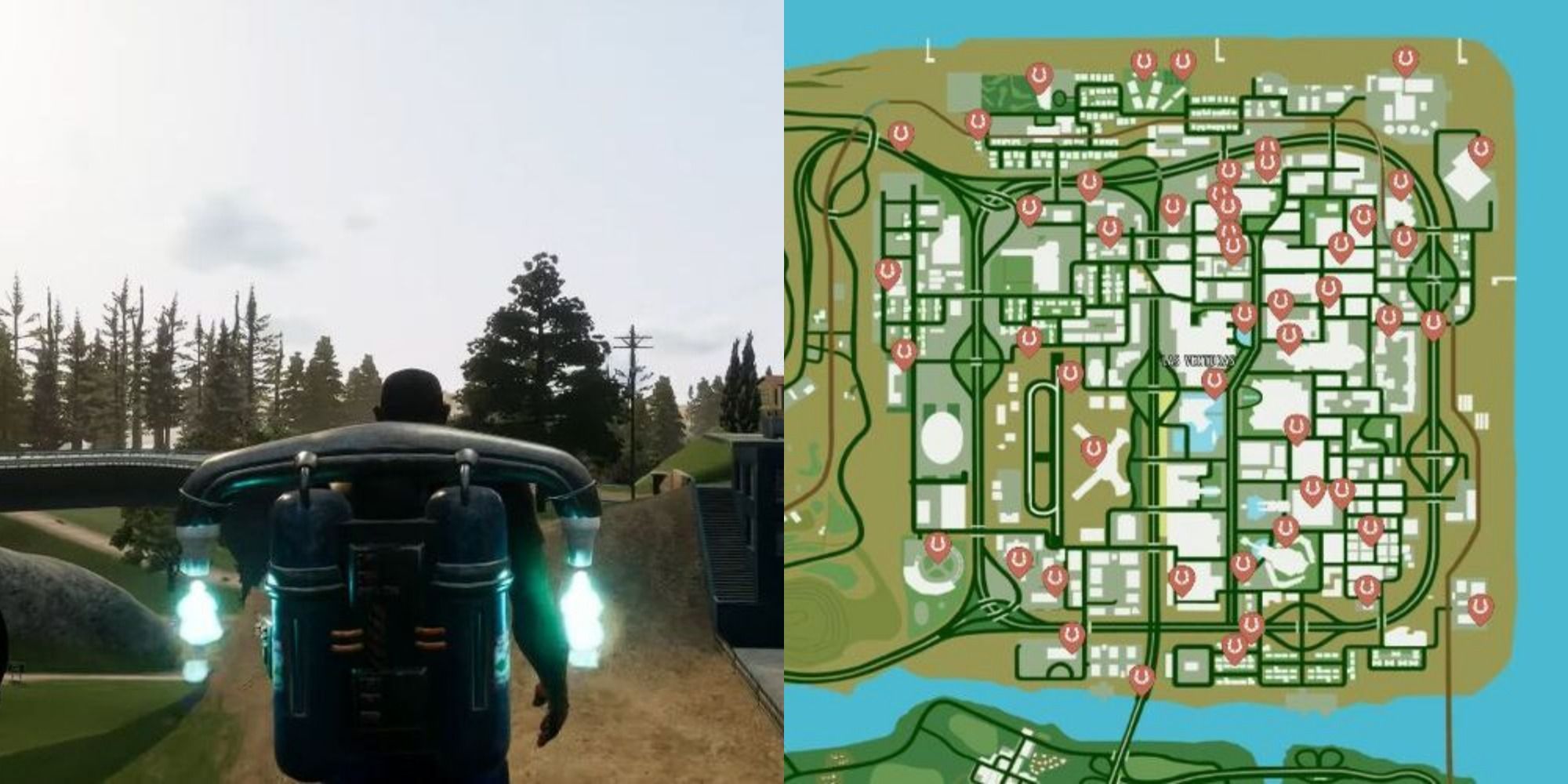 GTA San Andreas Horseshoes locations in Las Venturas