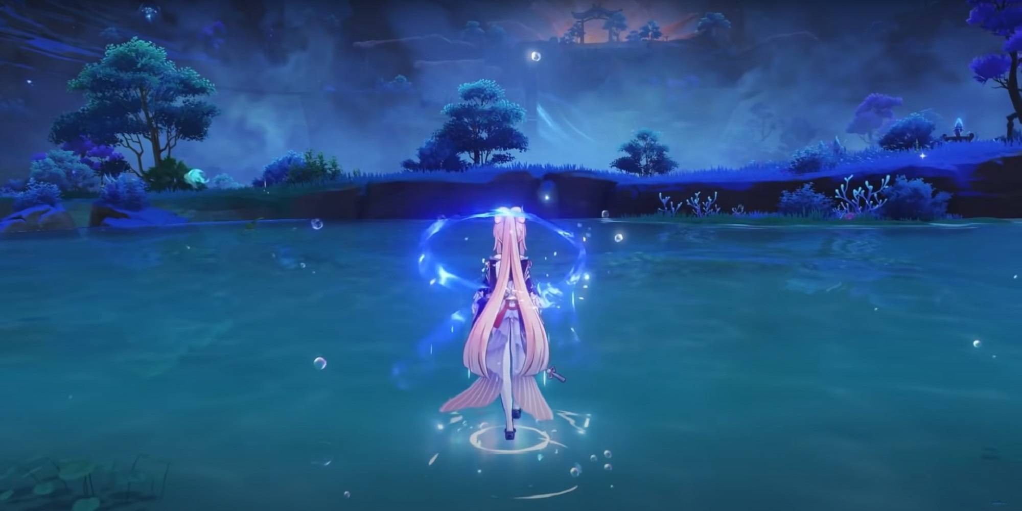 Kokomi walk on water