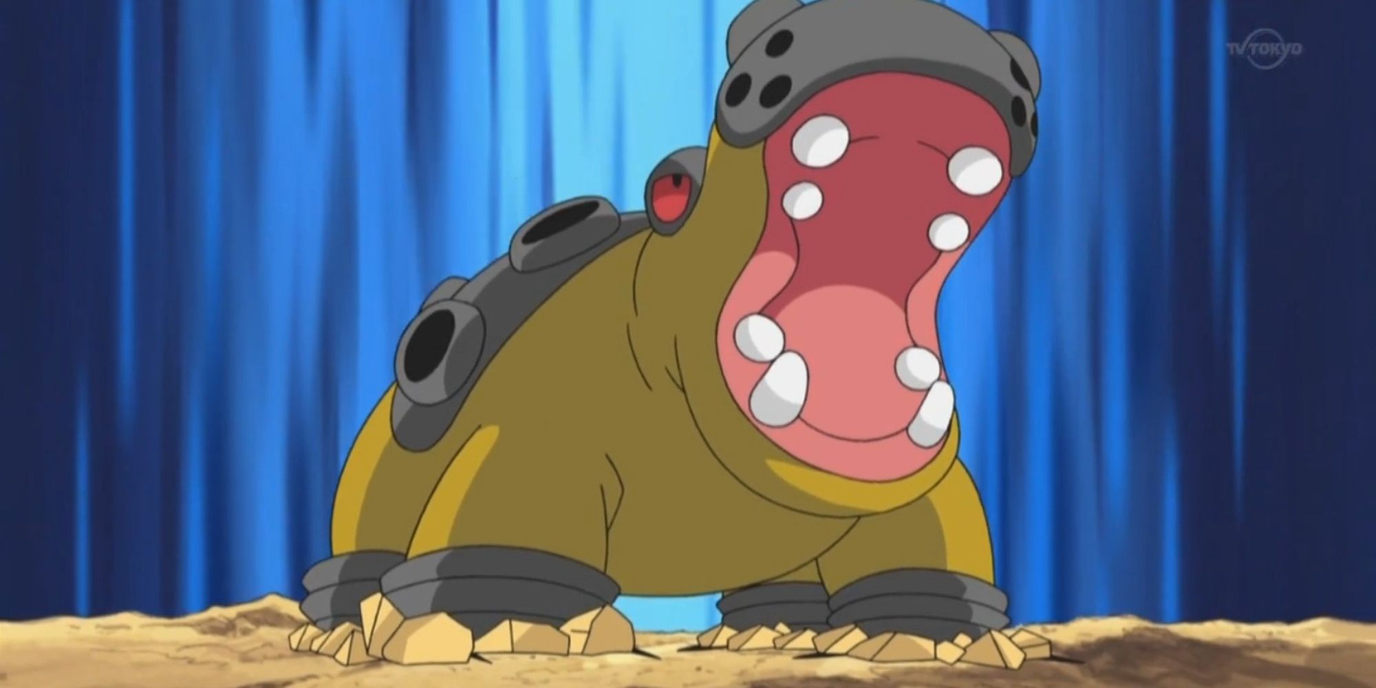Hippowdon Pokemon Anime Cropped sinnoh ground type sand stream