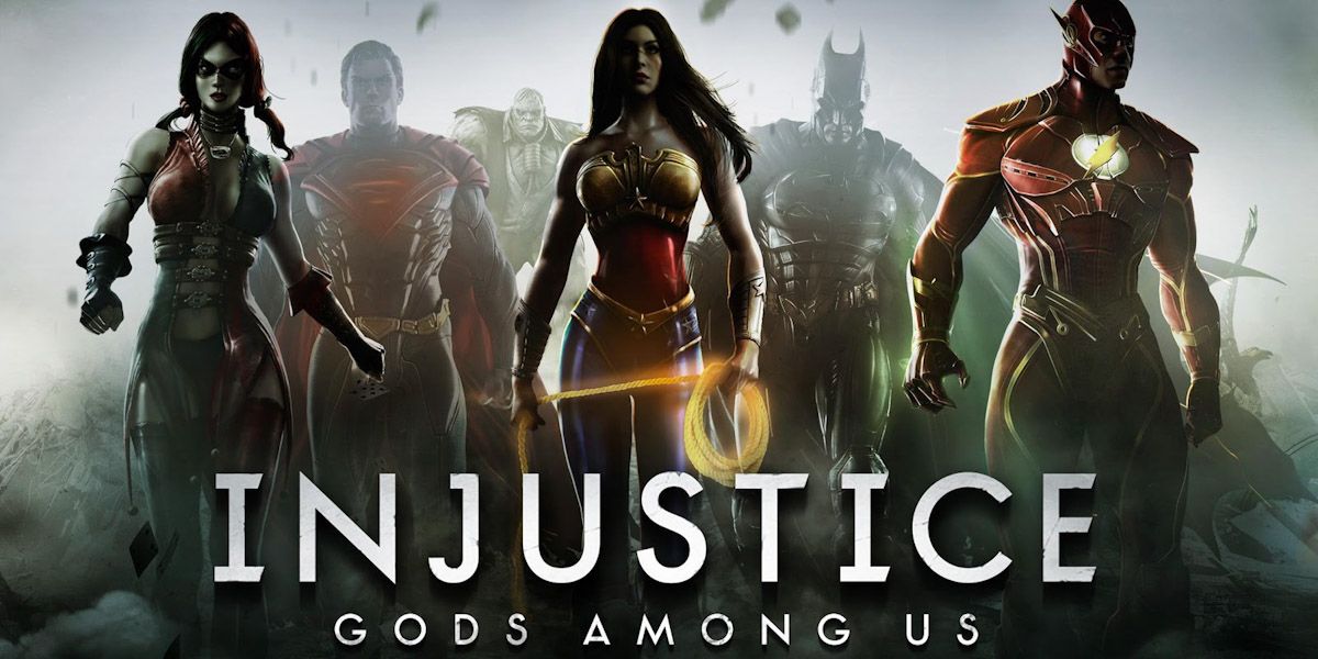 Injustice Gods Among Us poster 2013 wonder woman flash harley quinn
