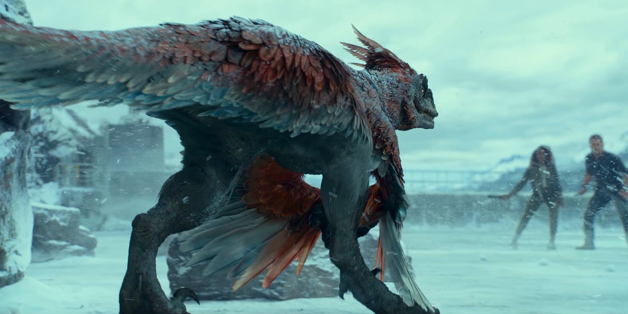 Jurassic World Dominion Debut Trailer Shows Dinos In The Snow