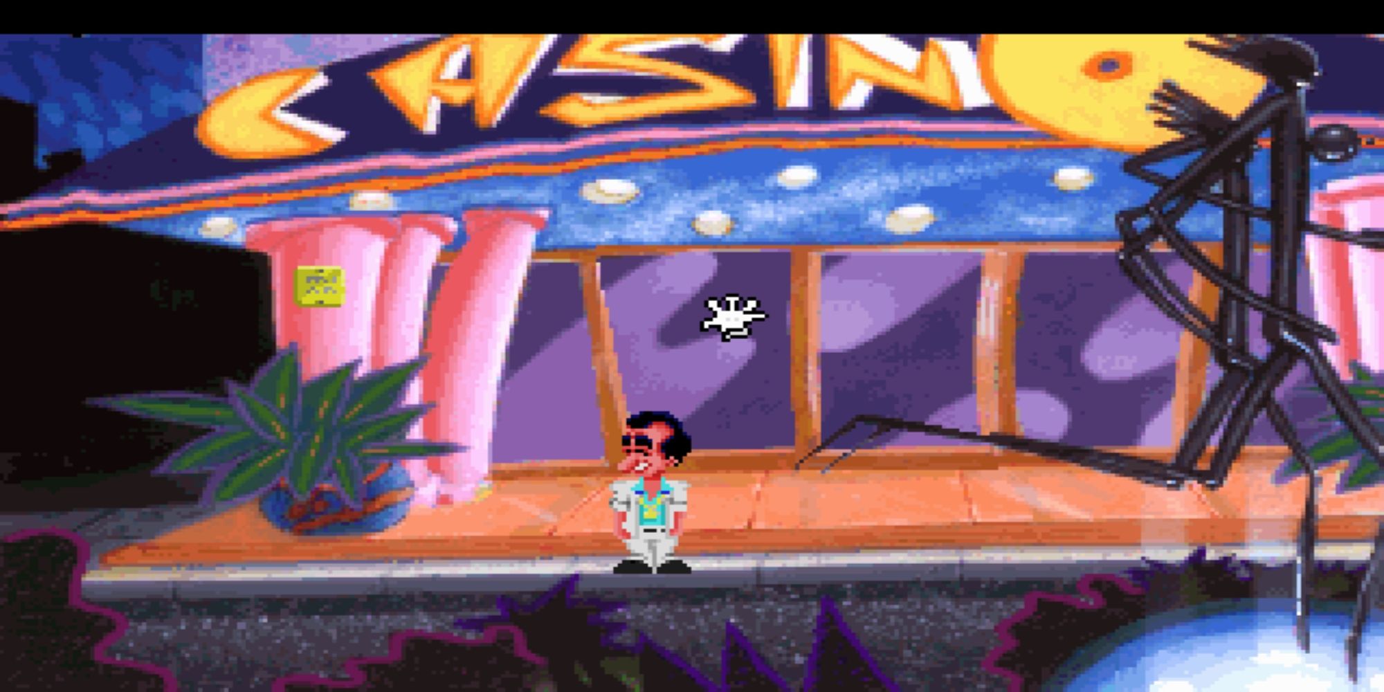 Larry Laffer Outside Of Casino In Leisure Suit Larry In The Land Of The Lounge Lizards