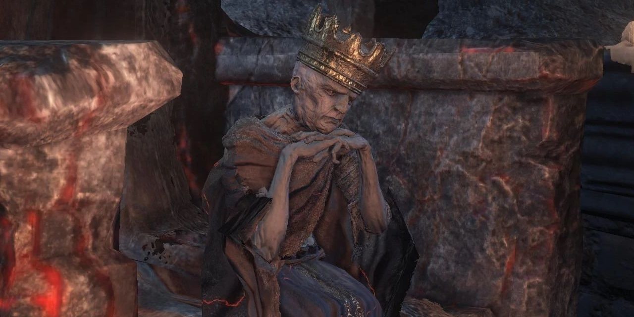 Ludleth in Dark Souls 3 converts boss souls to weapons and armour