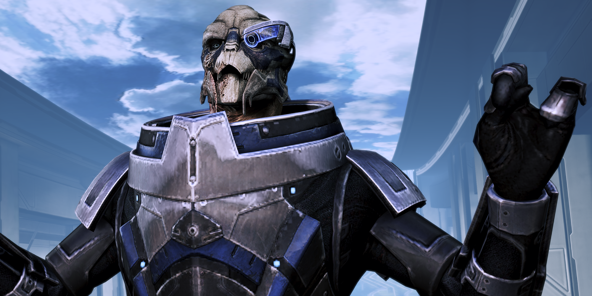 Mass Effect 3 Garrus Vakarian at the Citadel after shooting contest