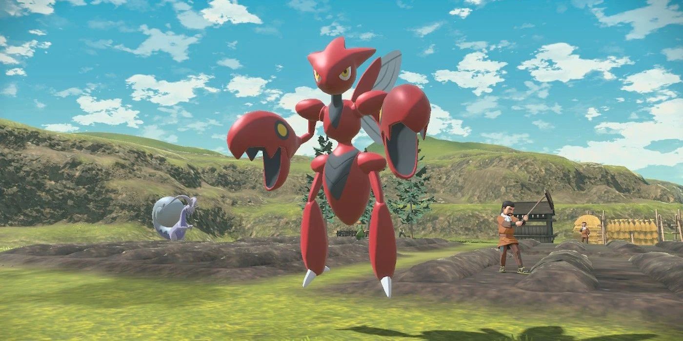 pokemon legends arceus scizor evolved from scyther using Metal Coat