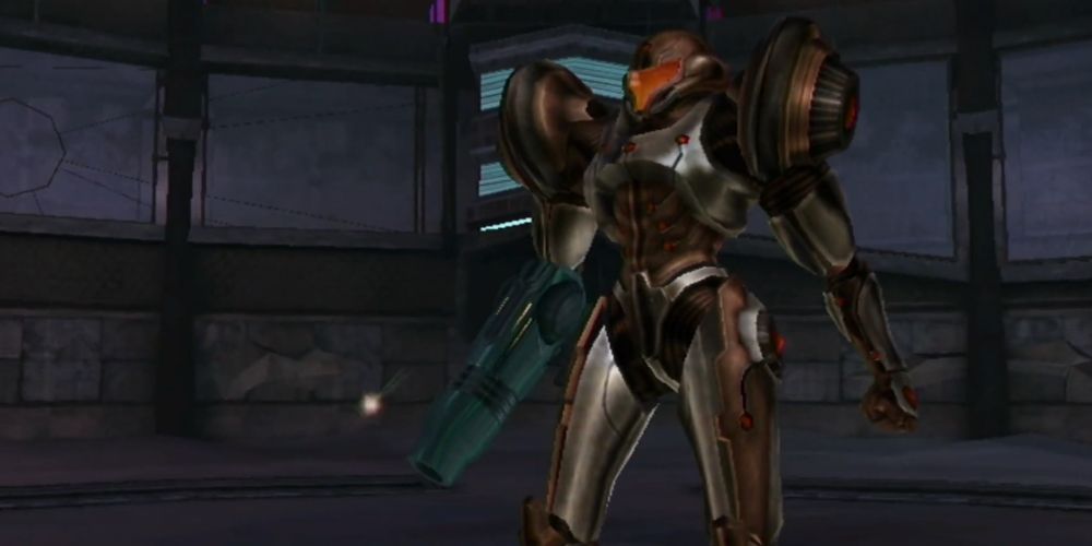 Metroid Prime 2: Samus wearing the Dark Suit