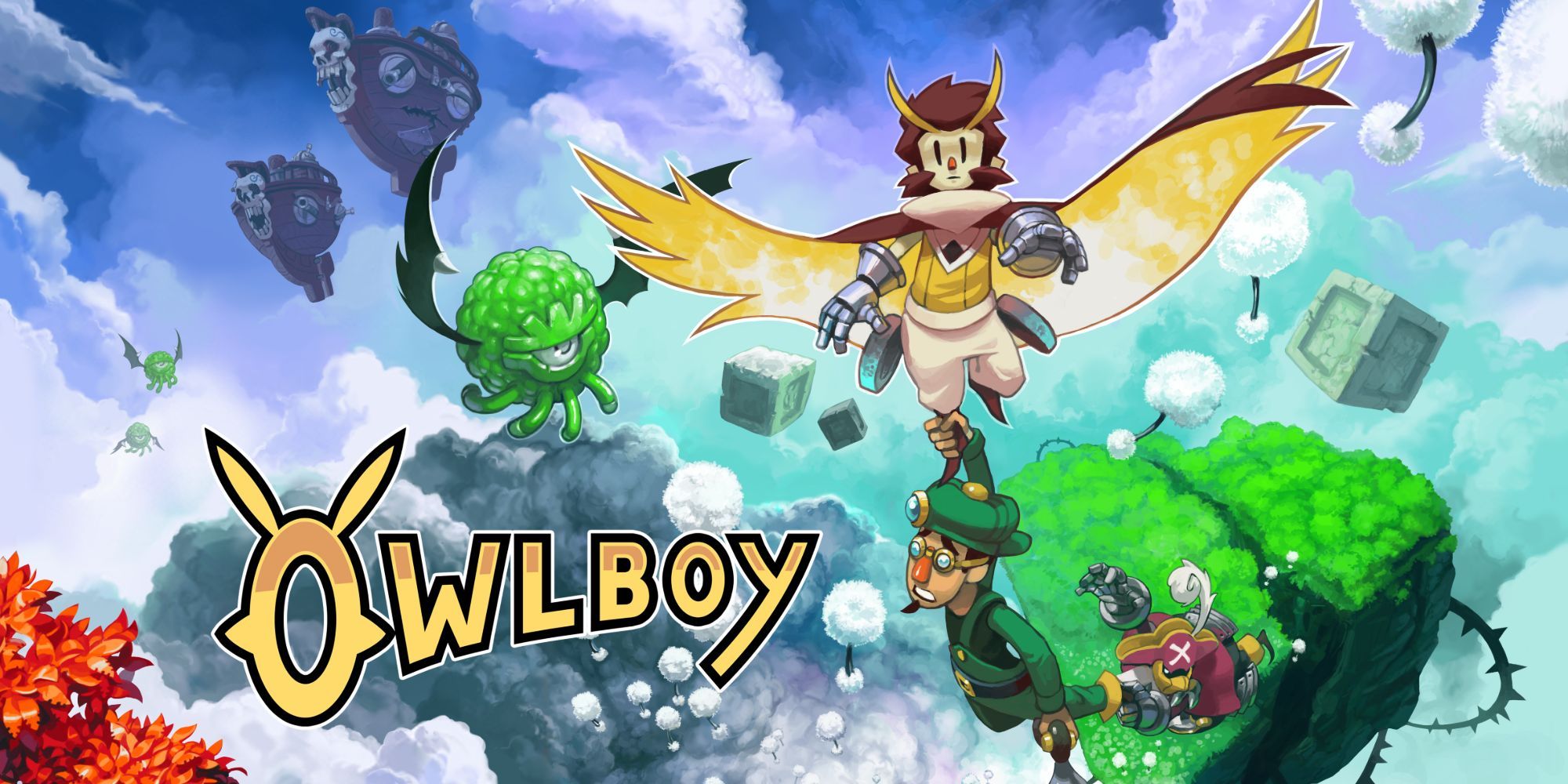 Owlboy Key Art With Otus Flying