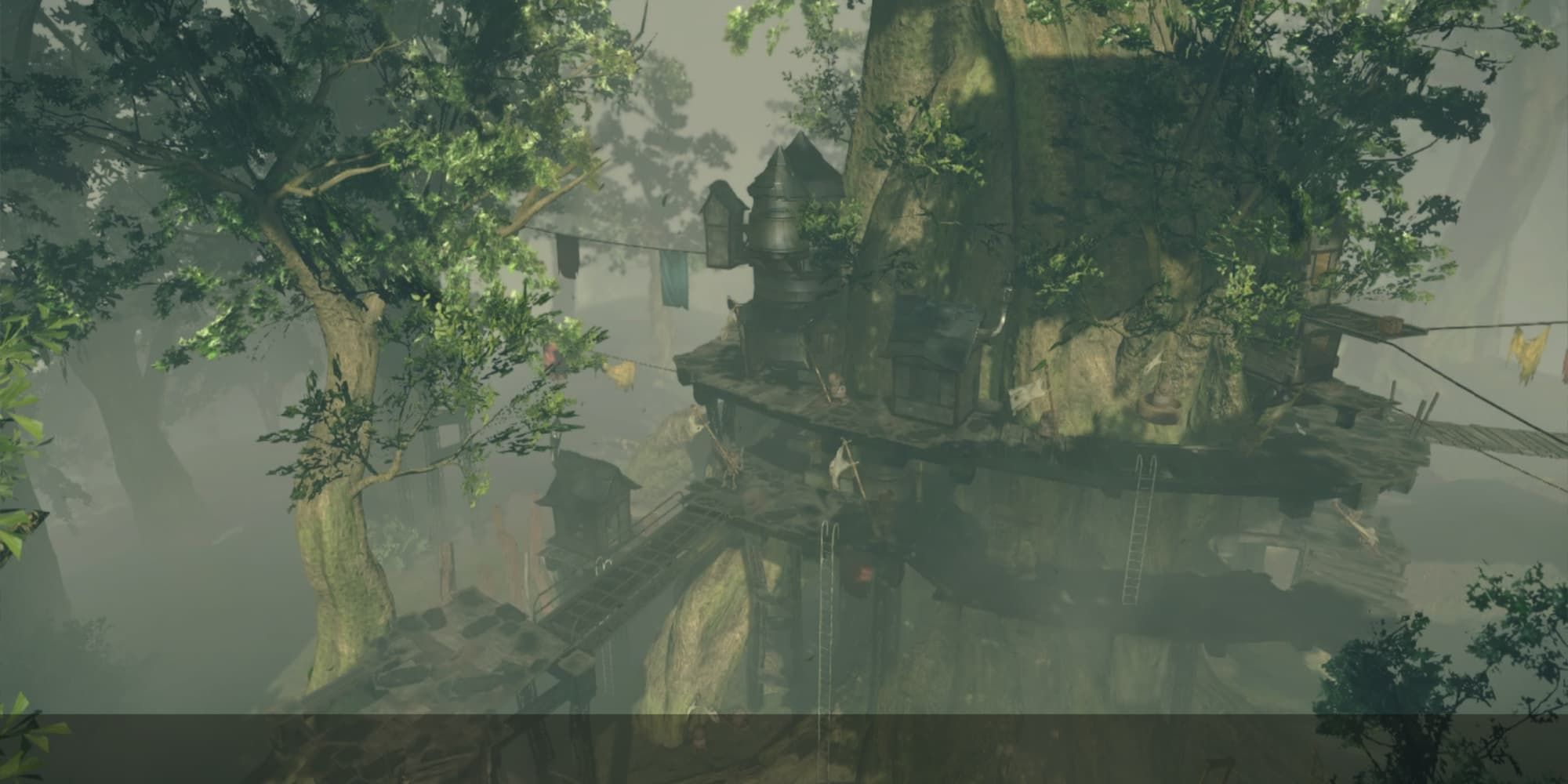 First shot of Pascal's village in Nier Automata
