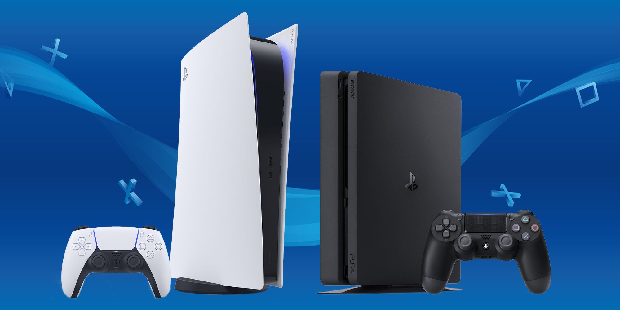 PS5 on the left, PS4 on the right