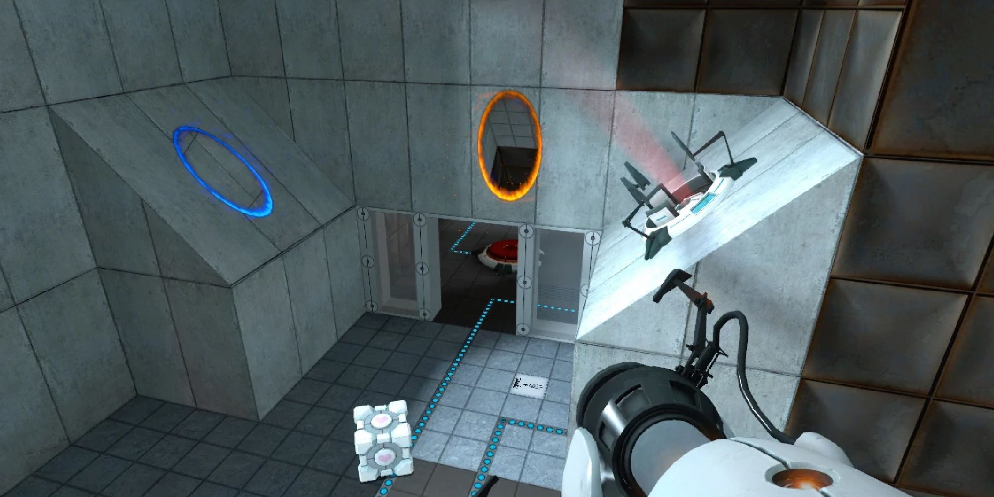 Лет портал. Half Life 1 портальная пушка. Half Life 2 телепорт. Portal 2007. Портальная пушка Portal 2 концепт арт.