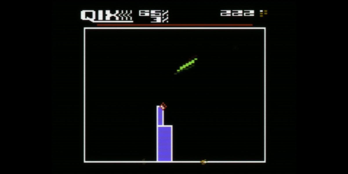 screenshot of Qix for Atari 5200