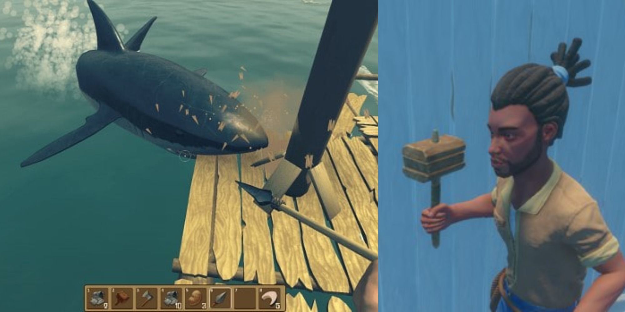 Raft spear and hammer