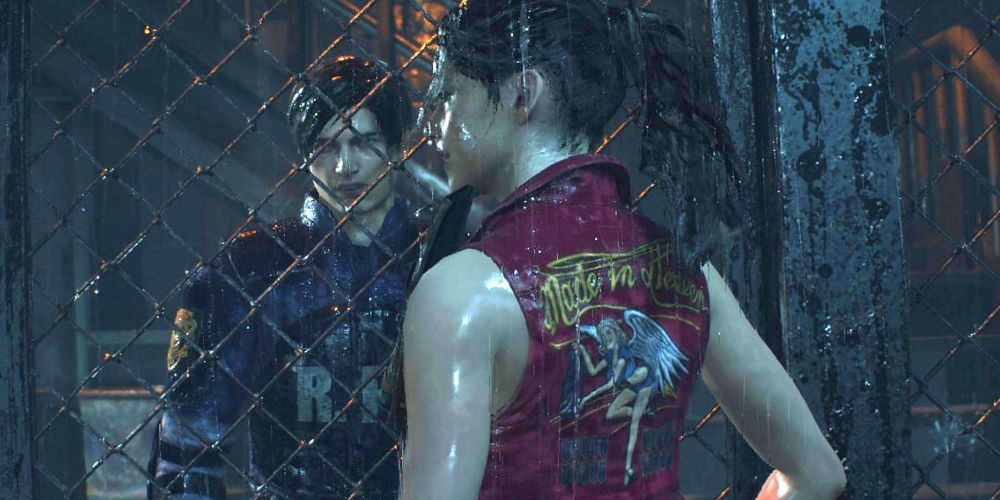 A picture showing Claire's Made In Heaven jacket from the Resident Evil 2 Remake. 