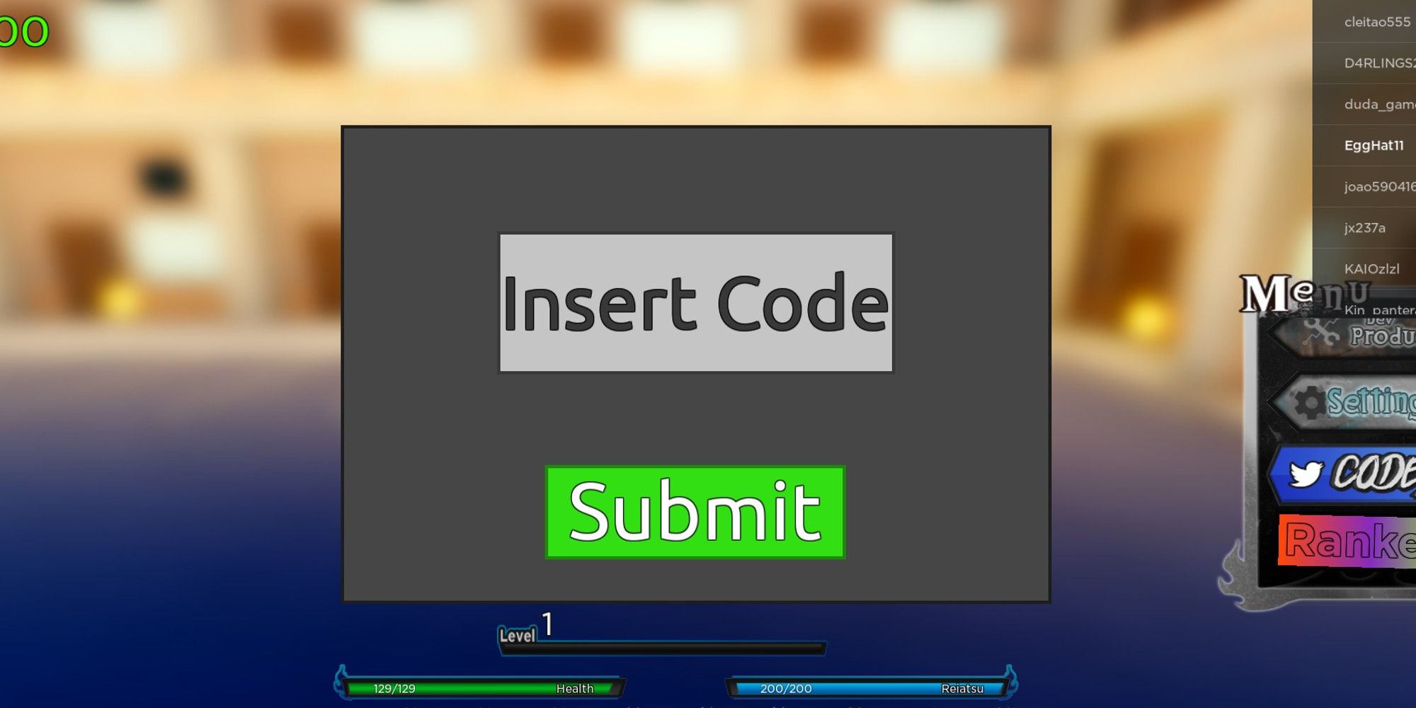 Reaper 2 Roblox Codes Redeem Page