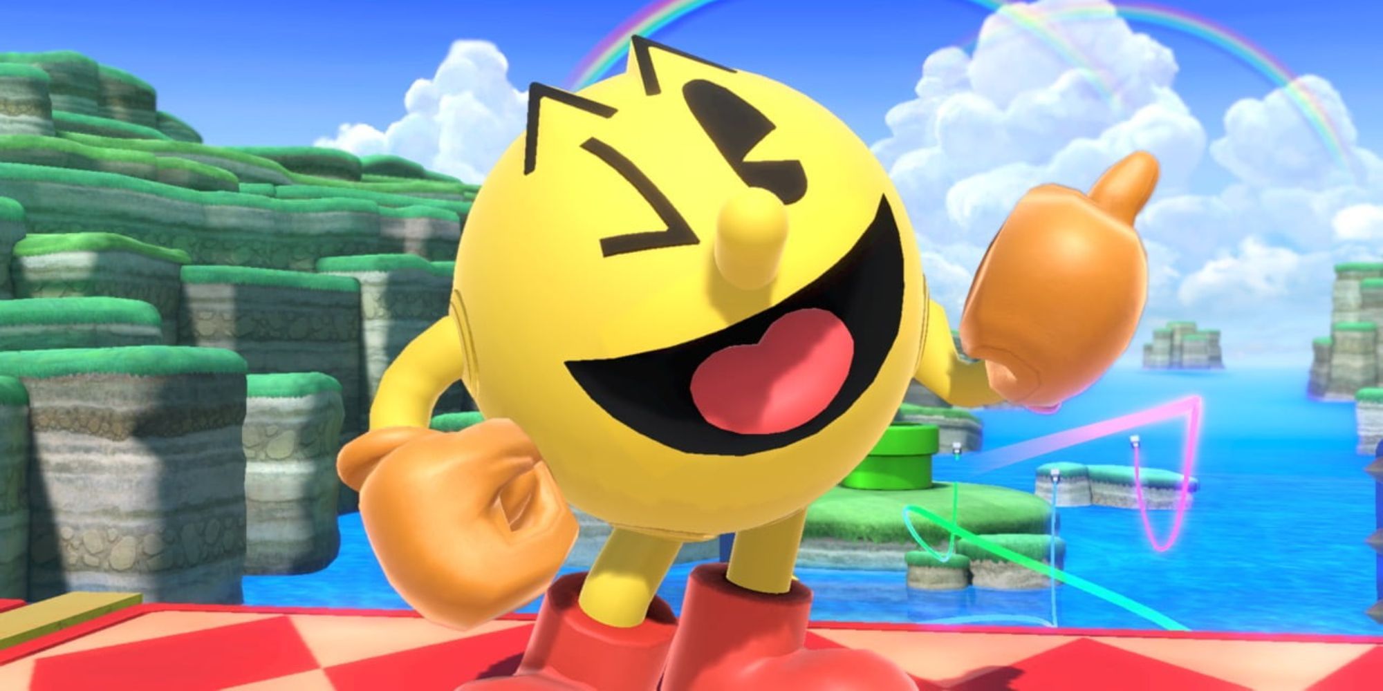 Pac Man Smash Ultimate Winking and Thumbs Up
