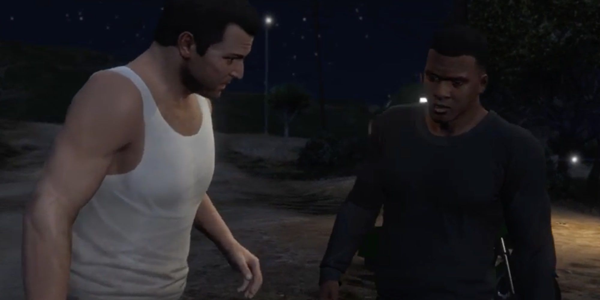 GTA 5 Michael speaks to Franklin about his past