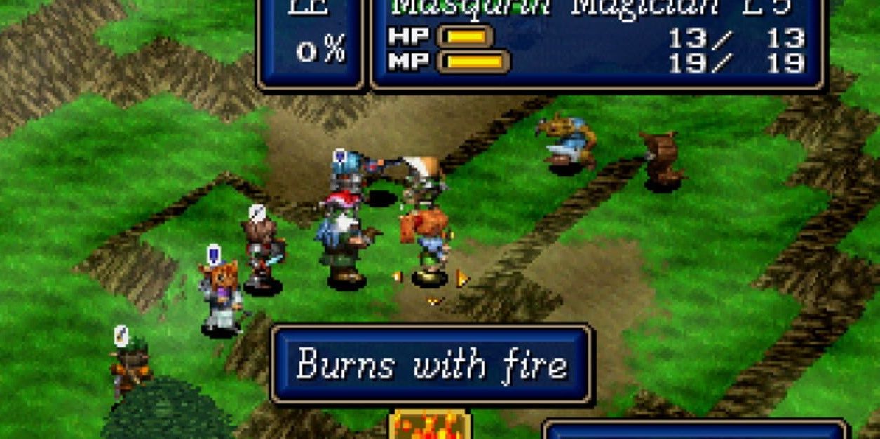 Shining Force 3 battle on the plains 