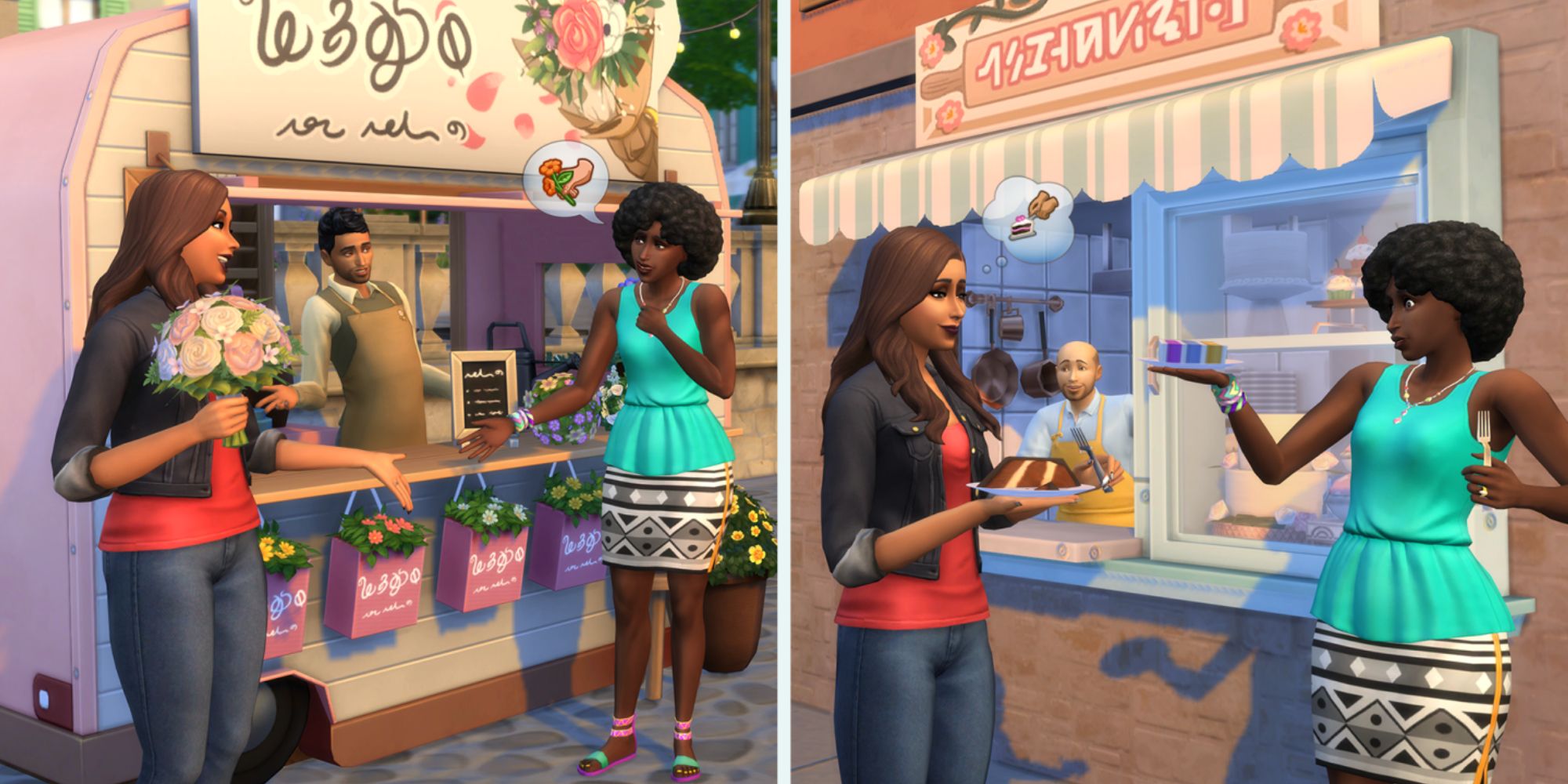 Sims 4 wedding stories choosing flowers and cake