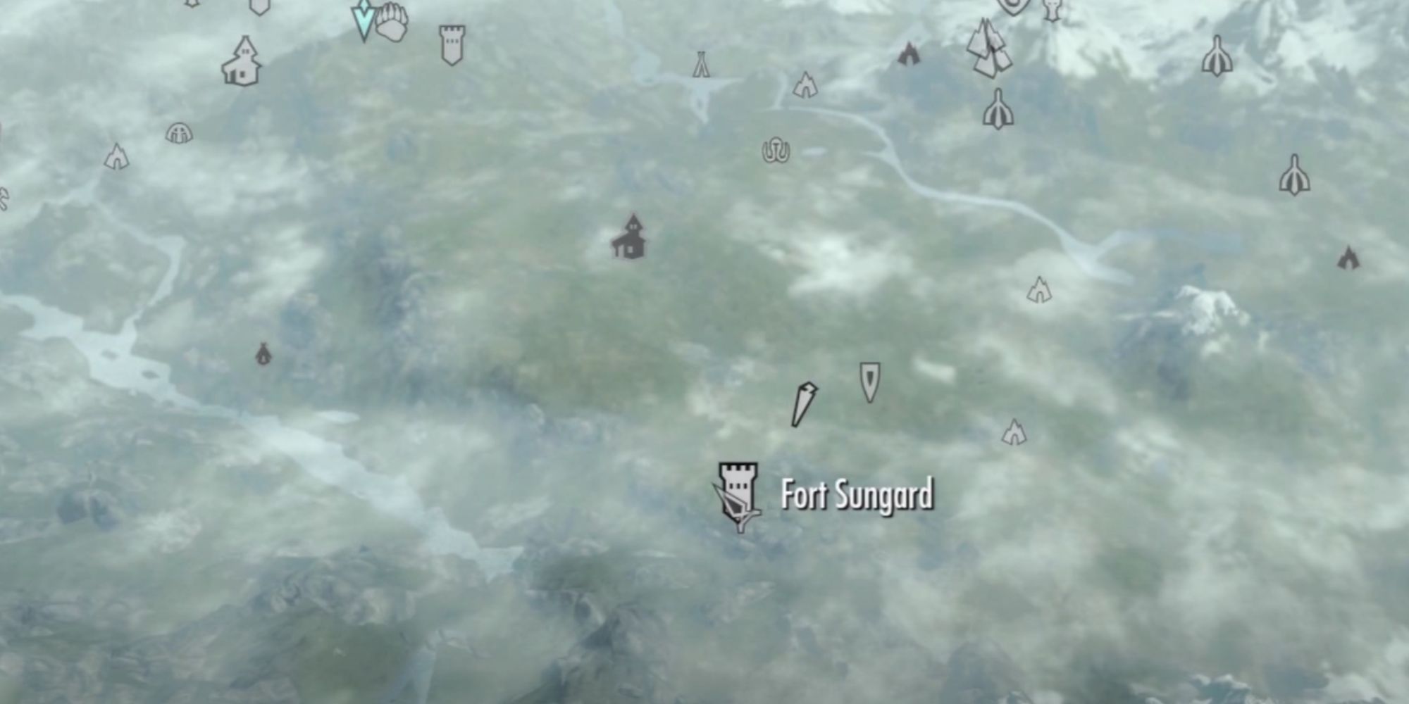 Skyrim Fort Sungard On The Map