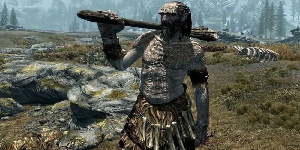 A giant in Skyrim