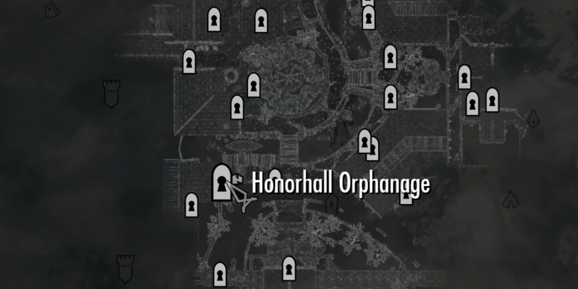 Skyrim Honorhall Orphanage On Riften's Map