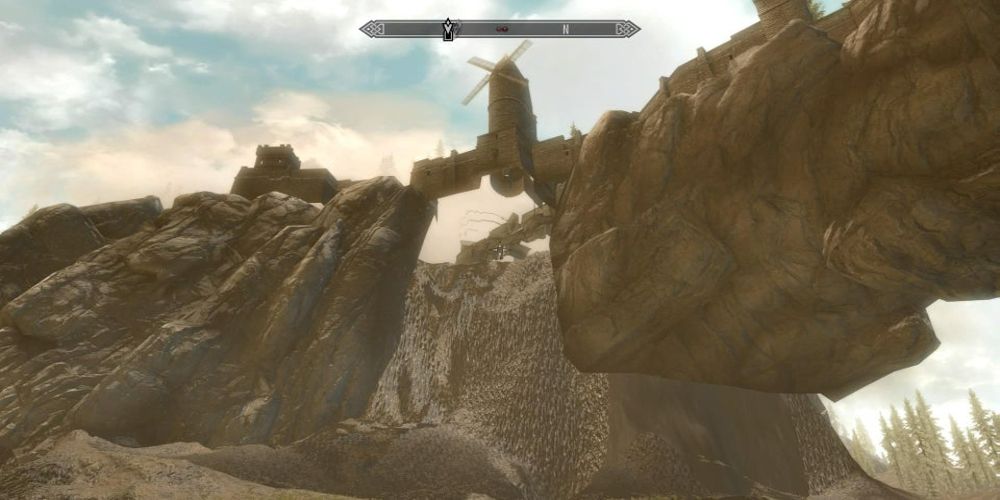 Solitude missing most of its surface in Skyrim