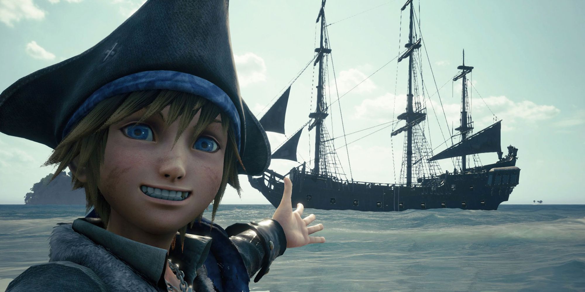 Sora Shows Off The Pirate Ship
