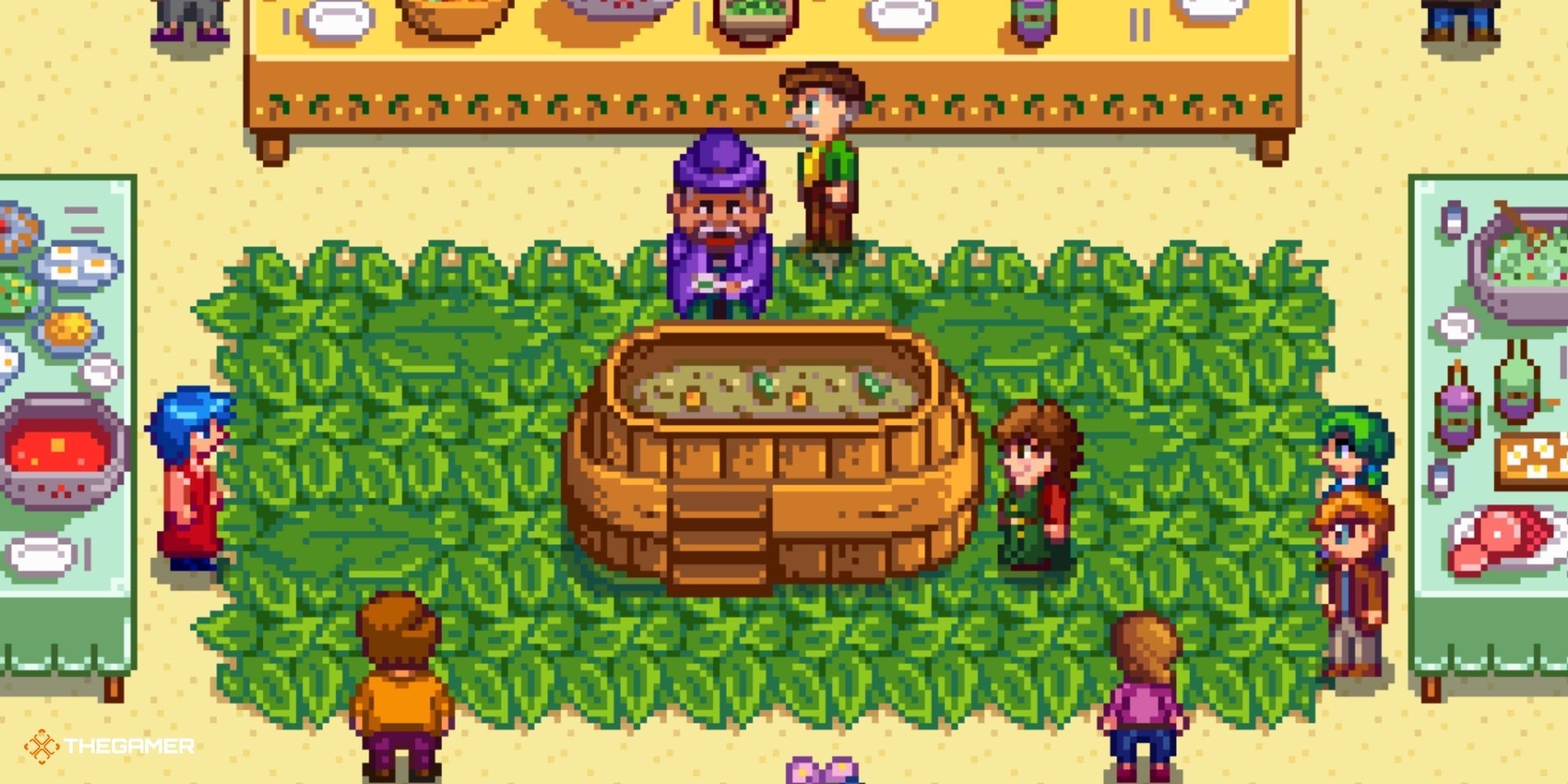 Фиолетовые шорты мэра в stardew