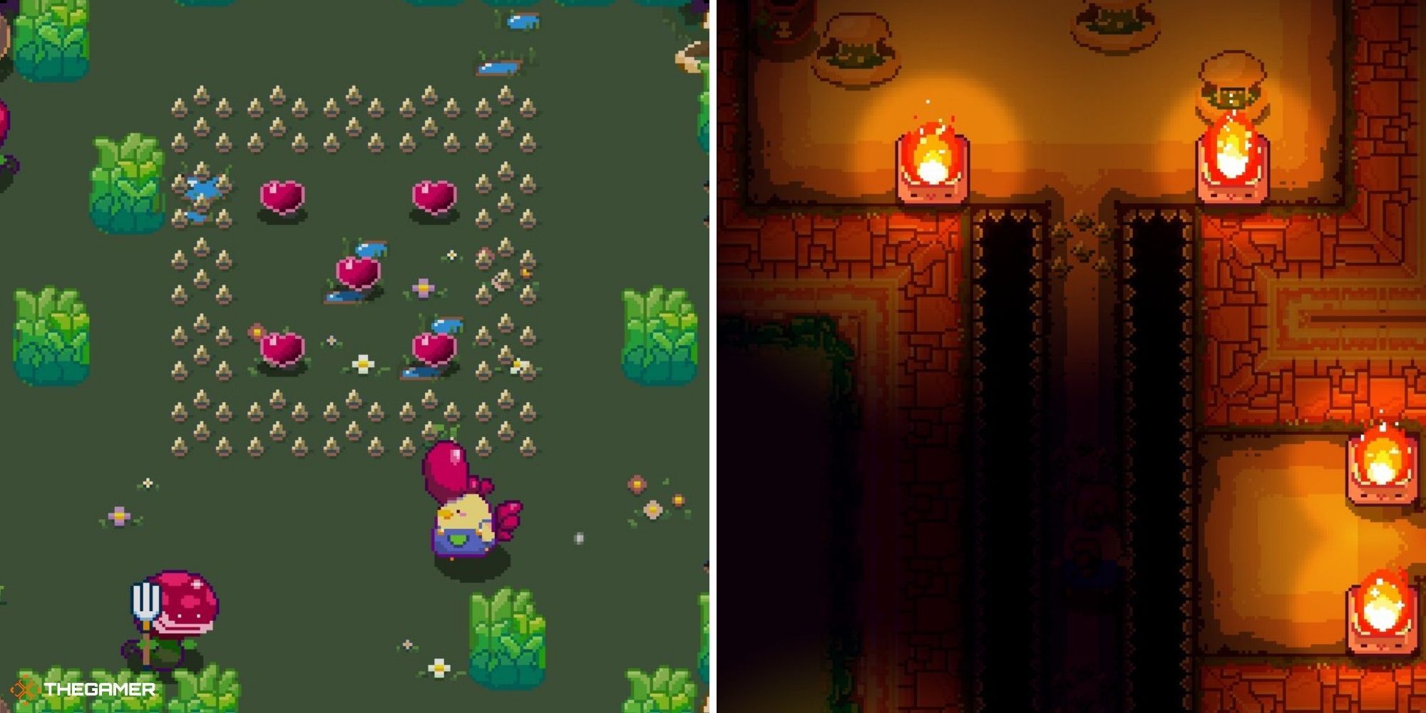 Super Dungeon Maker - player near spike traps and enemies
