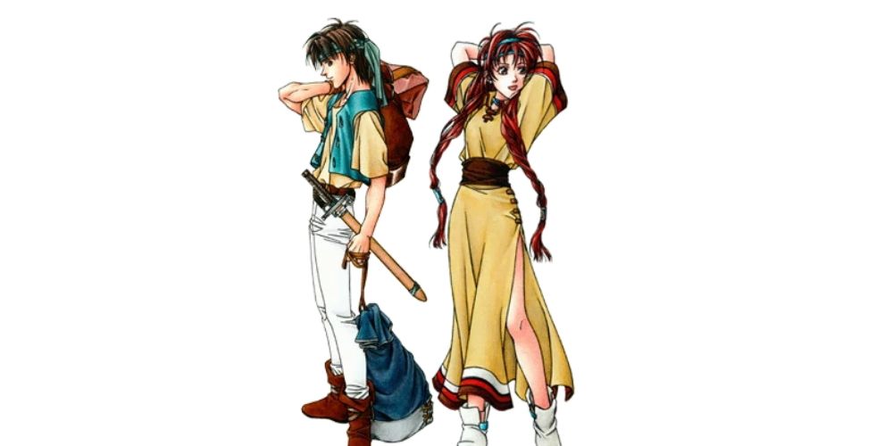 Suikoden 2&rsquo;s Tengaar and Hix official artwork
