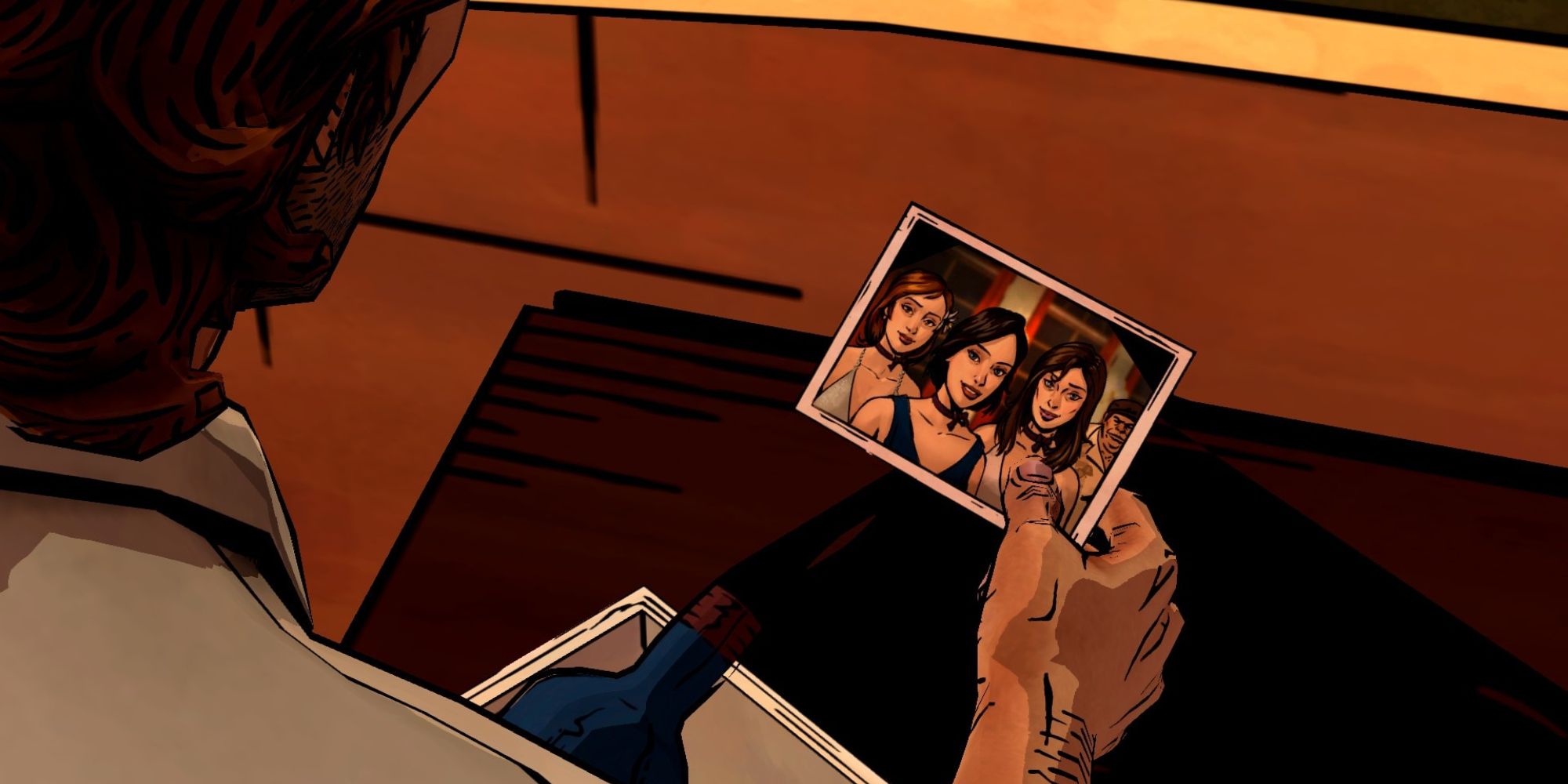 The Wolf Among Us Bigby holding photo of working girls