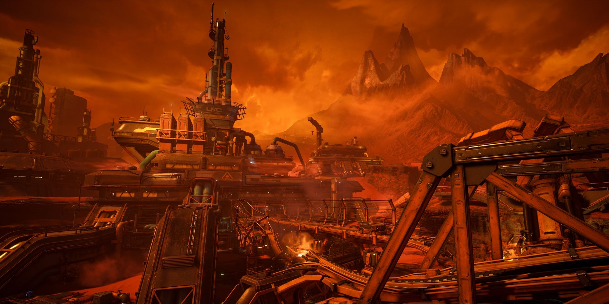 Doom: The Human UAC Funded Science Colony On Mars