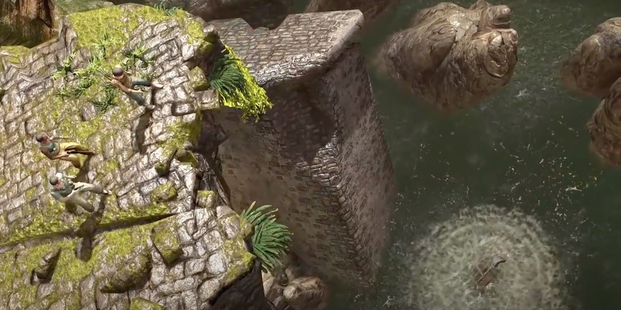 Uncharted jeep falling into water copy