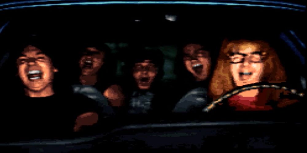 Wayne's World's horribly pixelated rendition of the Bohemian Rhapsody scene from the movie